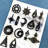 Earring Mold Hanging Pendant Astronomical Element Moon Star Mirror Silicone Mold