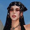 2026 Y2K Girl Square Scarf Women Paisley Hip-Hop Vibe Headband Foulard Hijab Hair Bands Neckerchief Female Head Wraps Bandana