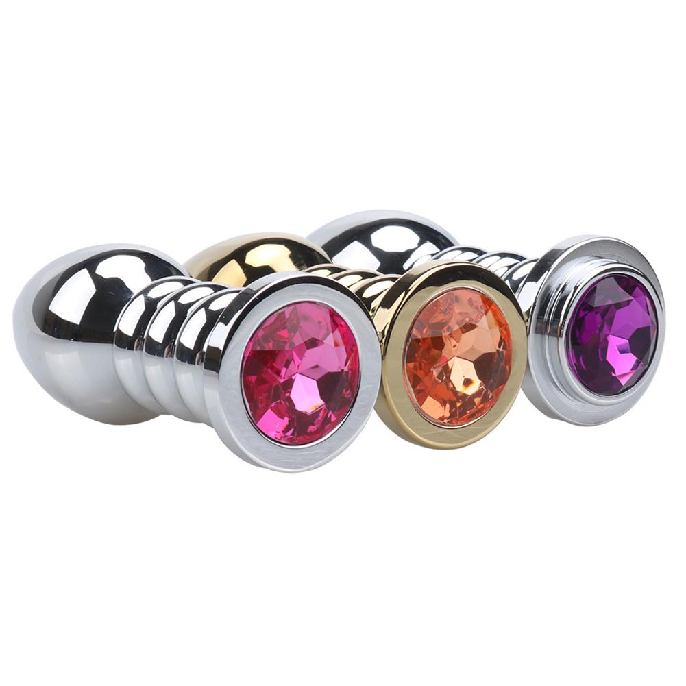 Fetish Metal Thread Anal Butt Plug Fantasy Sex Restraints Bondage SM Anal Stimulation Toy