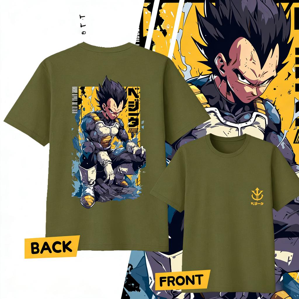 Anime Dragon Ball Vegeta Pure Cotton Tshirt 2026 Summer KidsUnisexsWomens Fashion Casual Short Sleeved Tshirt Streetwear Y2k