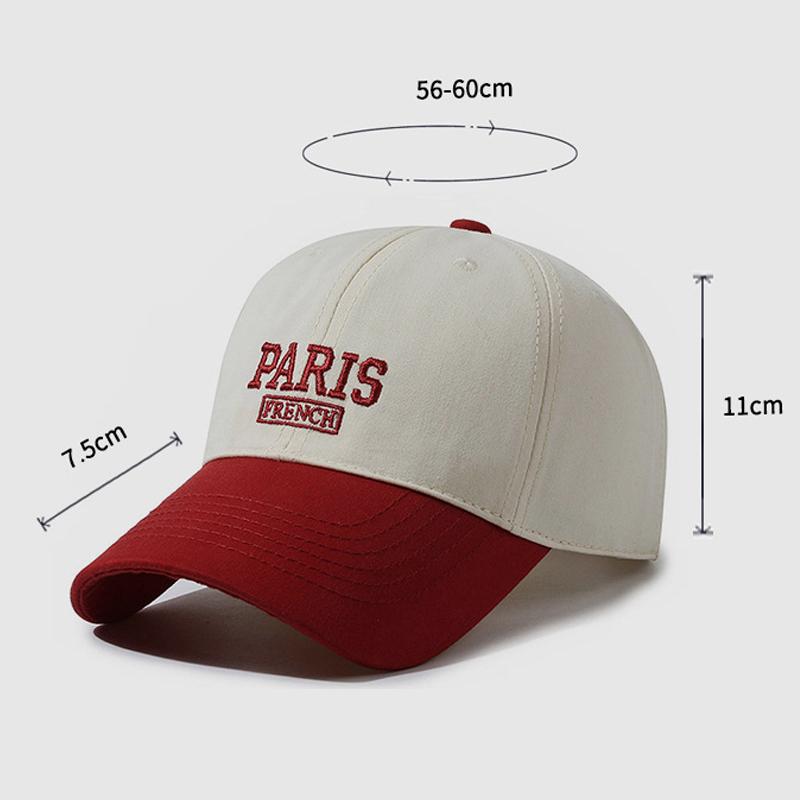Șapcă de baseball de culoare contrastantă șapcă brodata cu litere de primăvară, toamnă, vară, în aer liber, pălărie sport pentru bărbați, pălărie cu protecție solară, șapcă Panama coadă de cal