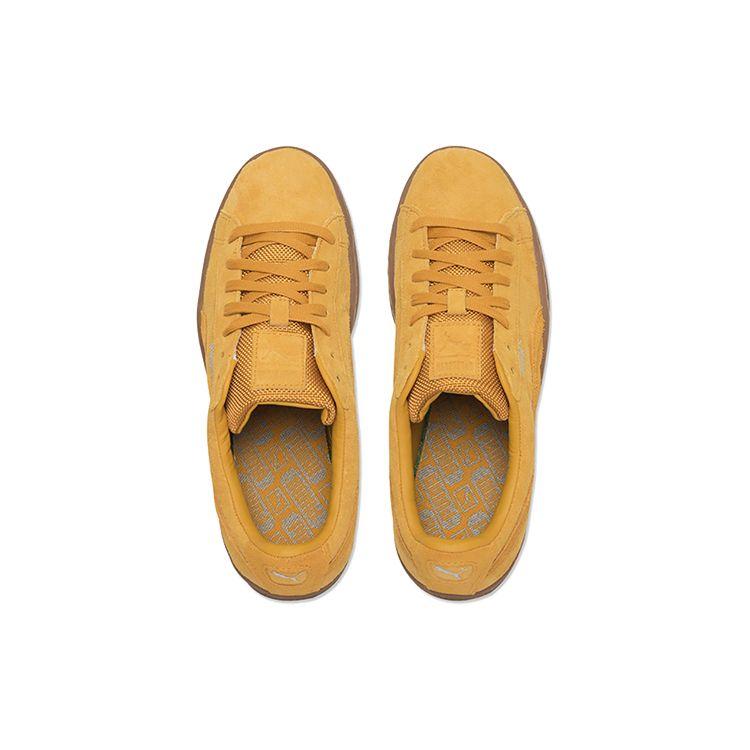 Puma Basket Classic Weatherproof Low Top Sneakers Unisex Sneakers Yellow Brown 363829-05