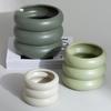 Nordic INS-style Vegetarian-fired Breathable Ceramic Fleshy Green Plant Flowerpot Modern Minimalist Personality Art Green Radish