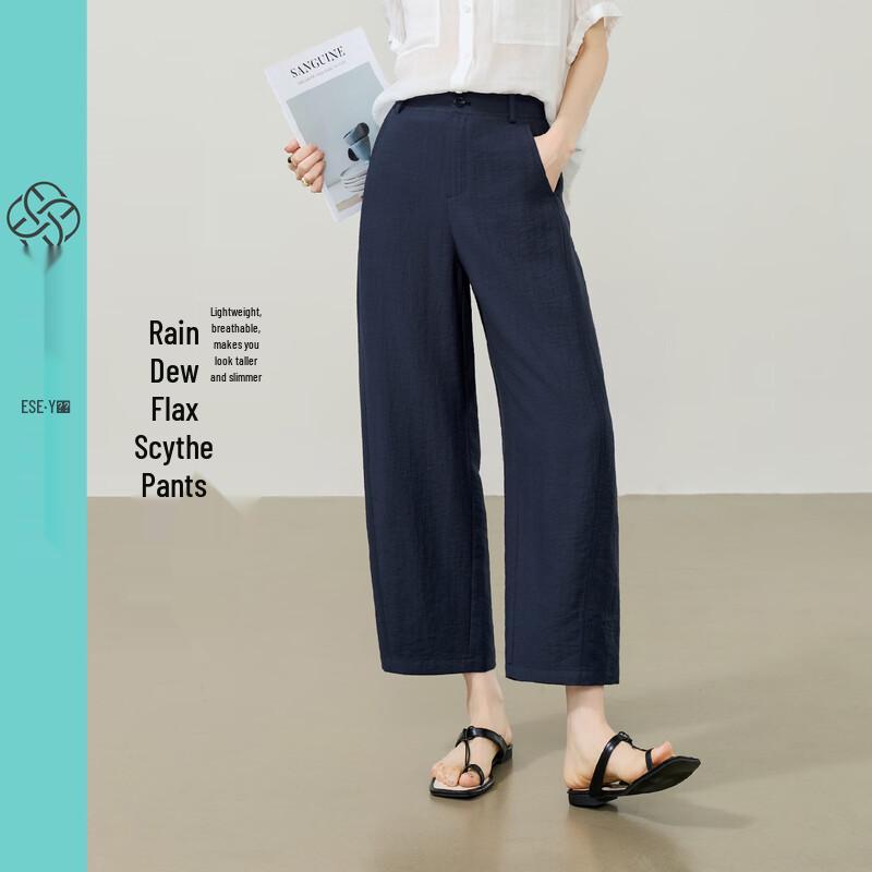 ESE-Y Women s Straight-Leg Cropped Casual Pants L