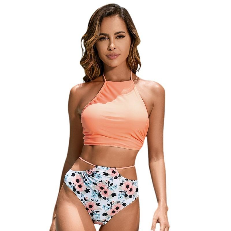 

Сексуальный купальник с разрезом, женский купальник бикини с ремешками