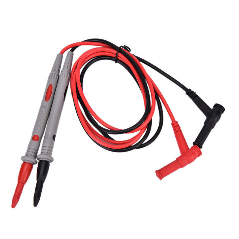 

(YOUU06)2Pcs/Set IC SMD Universal Digital Multimeter Needles Multi Meter Test Lead Pin Needle Super Tip Probe Wire Pen Cable