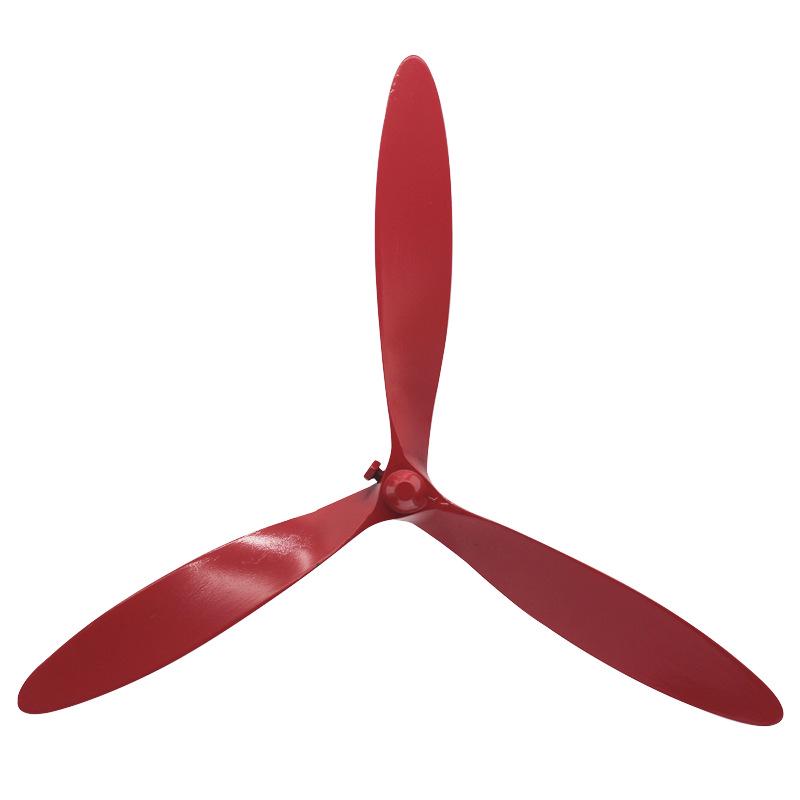 Industrial Floor Fan Blade, Cow Horn Design, 3-Blade Accessory with Plastic, Steel, Titanium, and Magnesium Alloy Components