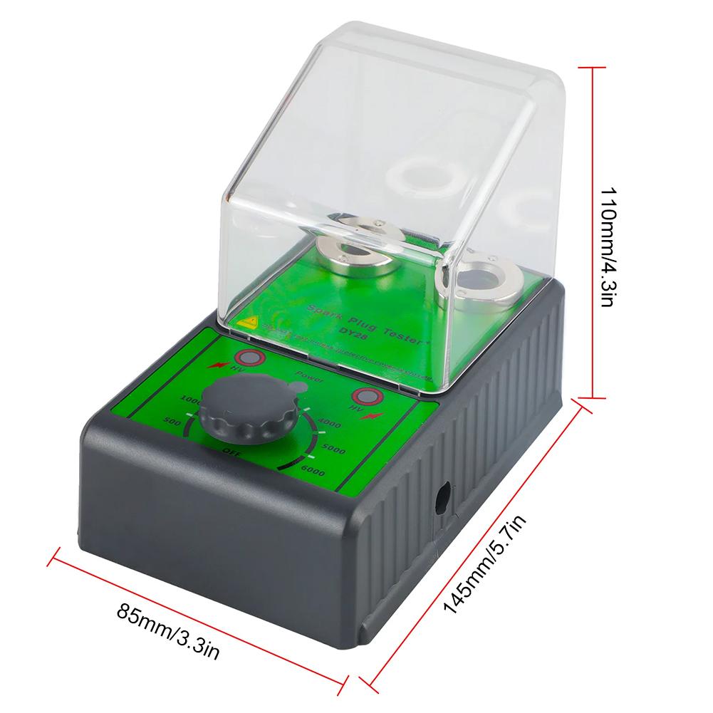 Automotive Spark Plug Tester With Adjustable Two-pin Socket For Most 12V Gasoline Vehicle Spark Plugs Tester