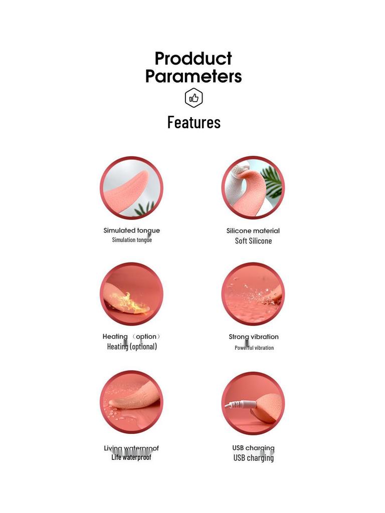 Long Love Silicone Vibrator: Erotic Dildo & Tongue Massager for Women