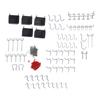 114 Stück Lochwandhaken Sortiment Werkzeugaufbewahrung Organizer Set Kit für Heimwerkstatt