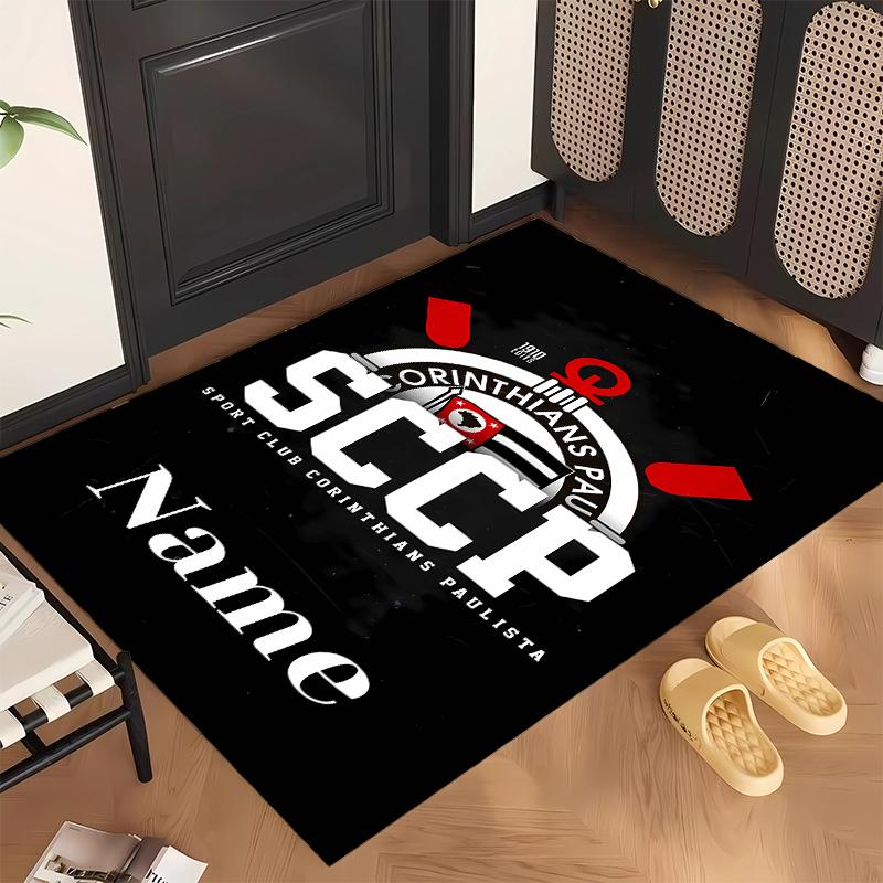 Sport Club Corinthians Paulista (5) Personalized name Office Carpet Stylish Decor for Living Room Bedroom Kitchen