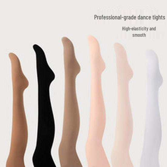 Children's Summer Thin Dance Socks: Girls' White 40D Tights & Leggings