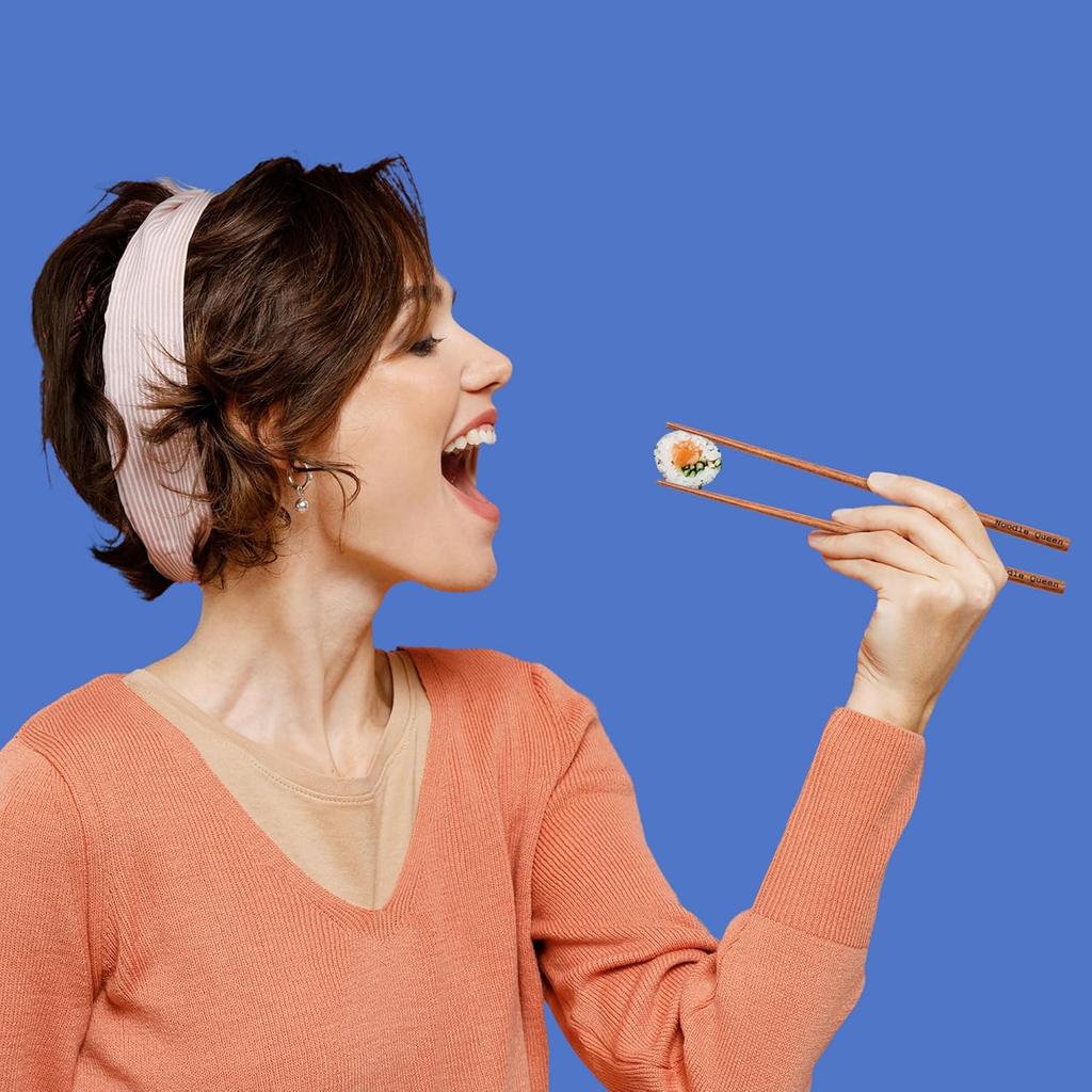 Wooden Chopsticks Wood Reble, Chinese Chop Sticks Set Japanese Sushi, Wedding Party Gifts Bridal Shower Thank You Party Favors Wedding Guests