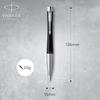 PARKER S0735810 Parker Ballpoint Pen, Urban Matte Black CT, Medium, Oily Type, Gift Box Included