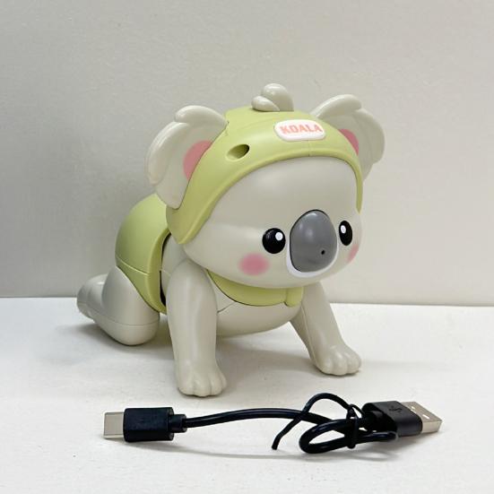 Electric Crawling Animal Toy with Music 0-1 Toddlers Boys Girls Educational Cartoon Monkey Koala Crawling Learning Recording Musical Interactive Toy
