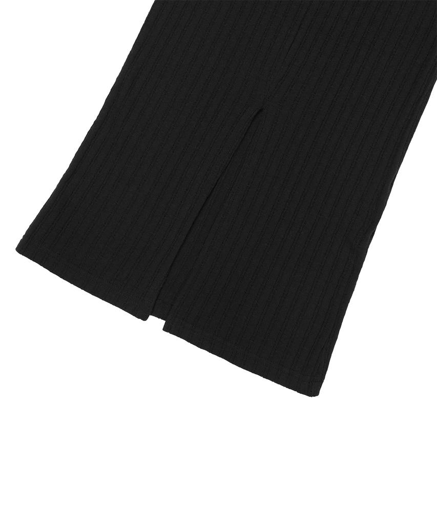 CNVS Elastic Slim Knit Skirt_Black