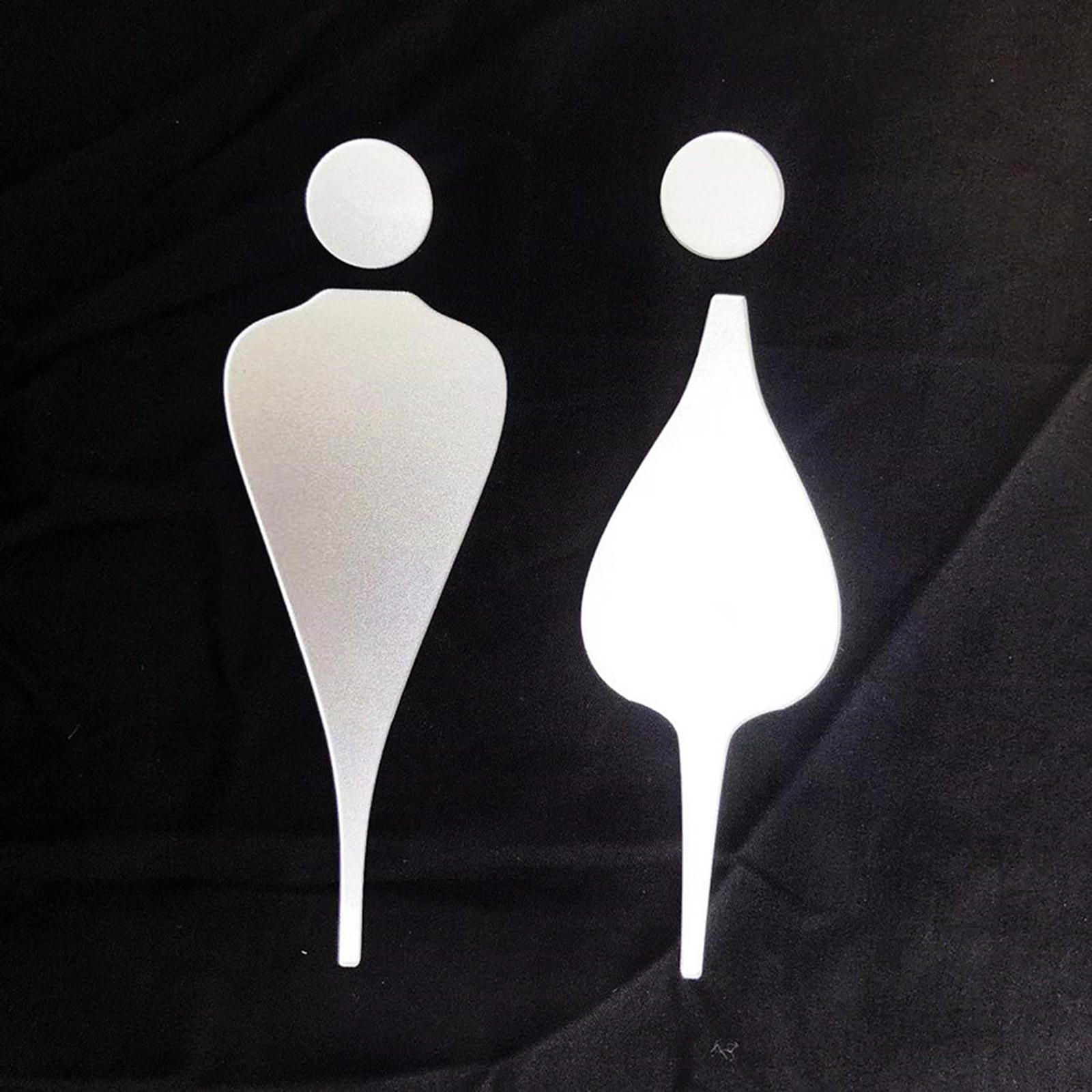 

3D знак туалета, символы, вывески, идентификационная дверь