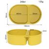 Premium Silicone Reusable Snack Containers,Double Compartment Snackle Box,Leakproof Sauce and Salad Box, for,Picnics,Office
