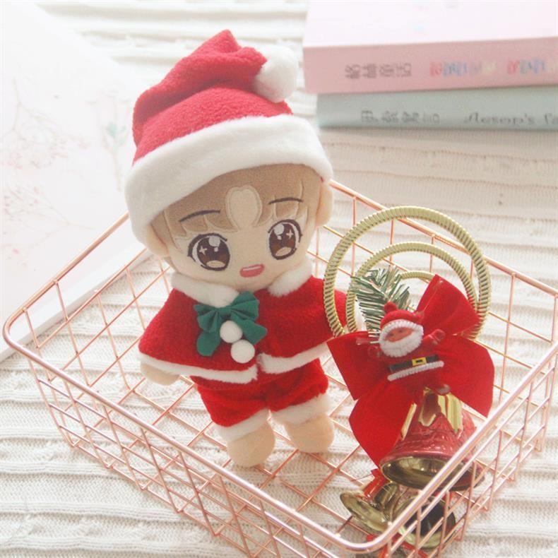 20cm Plush 10 Toy Stuffed Doll Christmas Costume Clothes Suit Cute Gifts Fashion