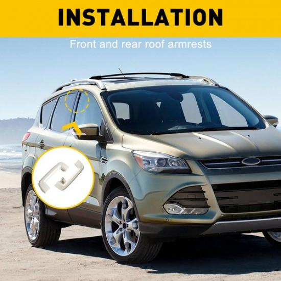 2X Front&Rear Pull Grab Roof Handles for Ford Gray 14 2013 15 Escape 16 17 18 19