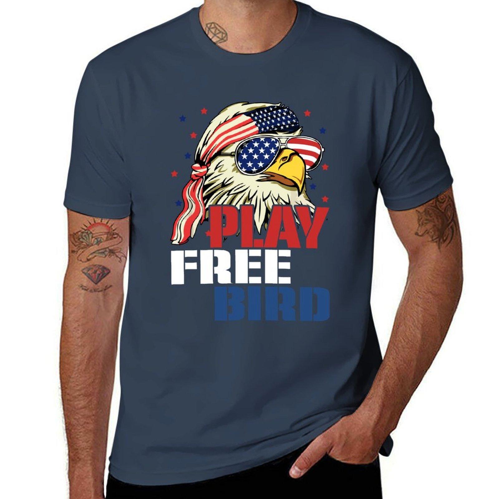 Play Free Bird Bald Eagle TShirt Lightweight Running TShirt S