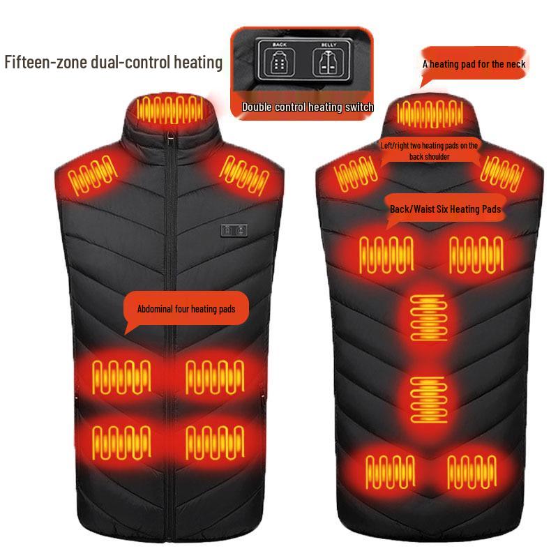 Men's USB Electric Heated Vest for Autumn and Winter