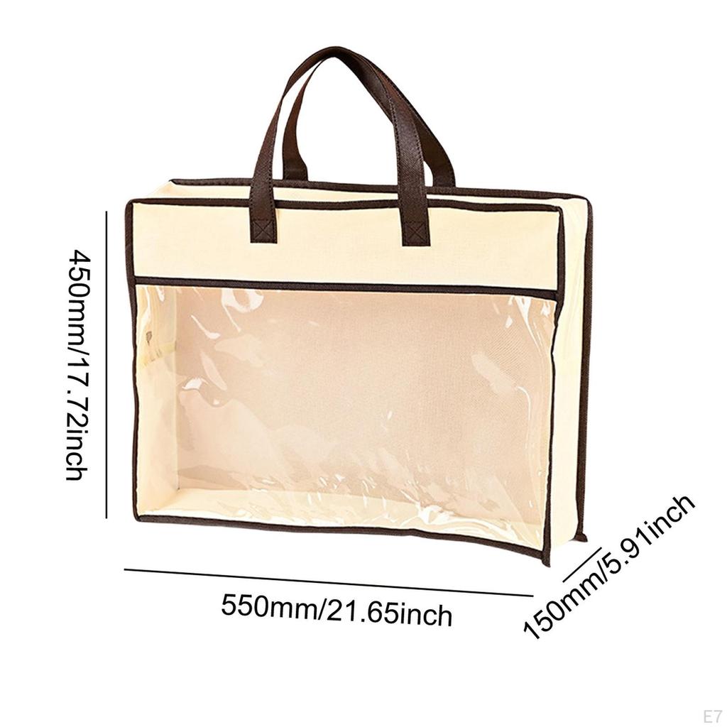 Handbag Dust Bag Purse Protector Beige Multifunctional Storage Organizer for Towels Bed Sheets