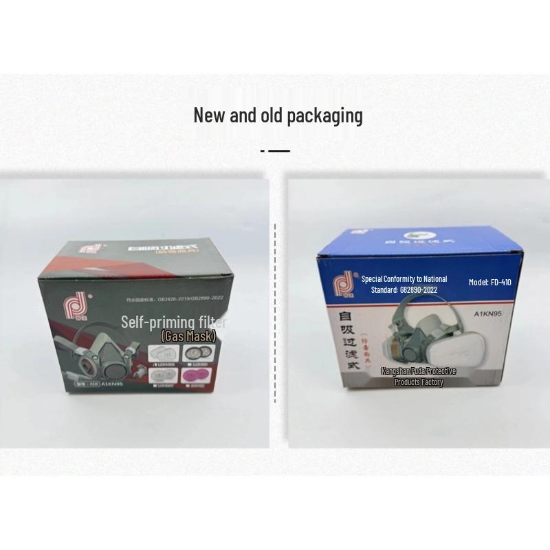 Puda 410 Anti-Gasmaske für Pestizide, Spritzlackierung und biochemische Industrien - Staubdicht und Schutz vor giftigen Gasen.