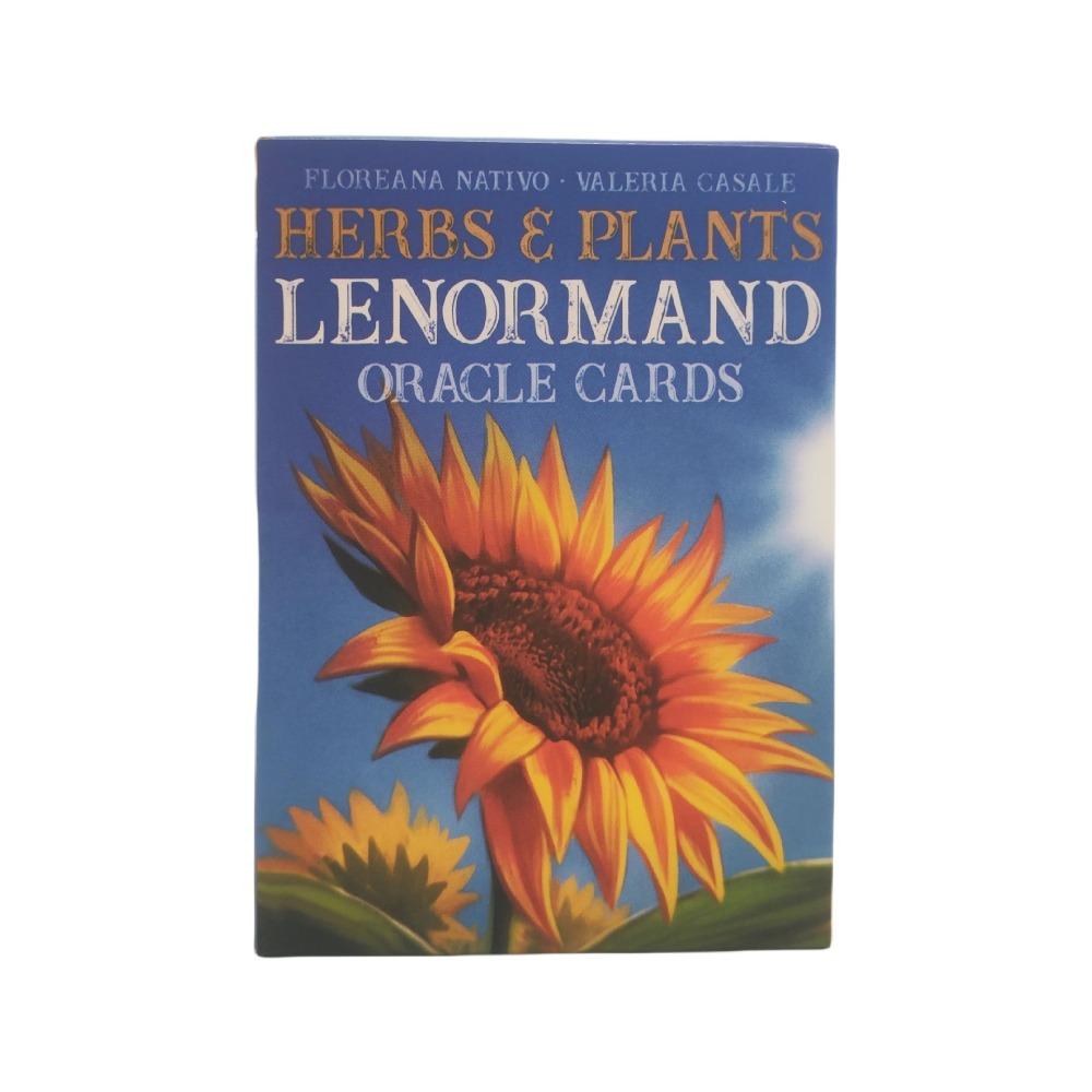 Herbs and Plants Lenormand Oracle Cards 36 Pcs Cards with Vivid Colors and Splendid Symbolism 10.4*7.3cm