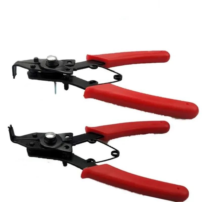 4 In 1 Circlip Pliers Set Snap Ring Pliers Multi Crimp Removable Plier Head Retaining Circlip Pliers Hand Tools