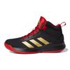 Cross Em Up 5 Atmungsaktive Mittelhohe Vintage Basketballschuhe Schwarz Rot Gold Kinder FZ1475