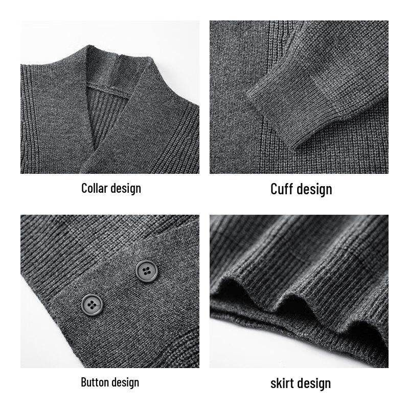 Men's Oversized Casual Knit Cardigan Sweater