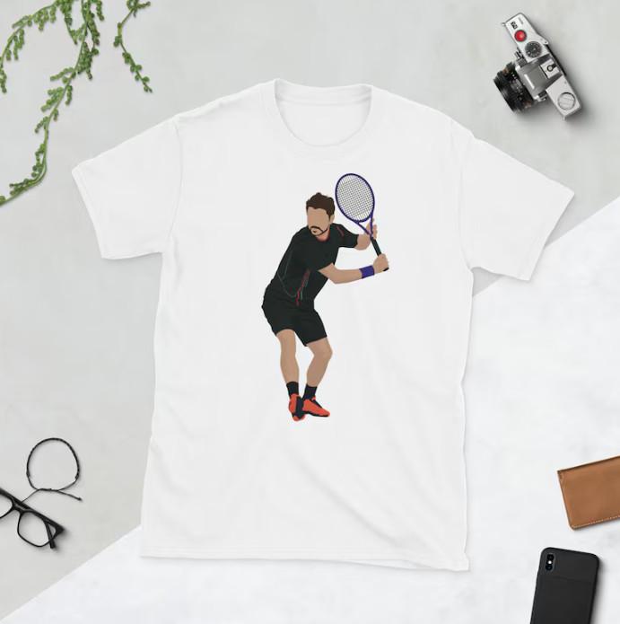 

New T-Shirt The best tennis backhand Short-Sleeve Unisex T-Shirt, Tennis mom 2XL
