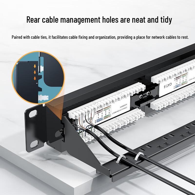 Ugreen Cat6 48-Port 1U Rackmount Patch Panel