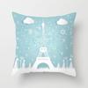 Valentine's Day Romantic Paris Tower Hot Air Balloon Pillow Case Home Sofa Cushion Pillow Case