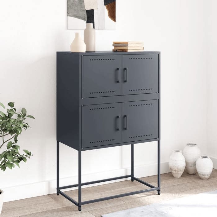 VidaXL Buffet Anthracite 68,5x38,5x107 Cm Steel, Cabinet, Sideboard, Storage Cabinet, Cabinet, Cupboard, Buffet 846484