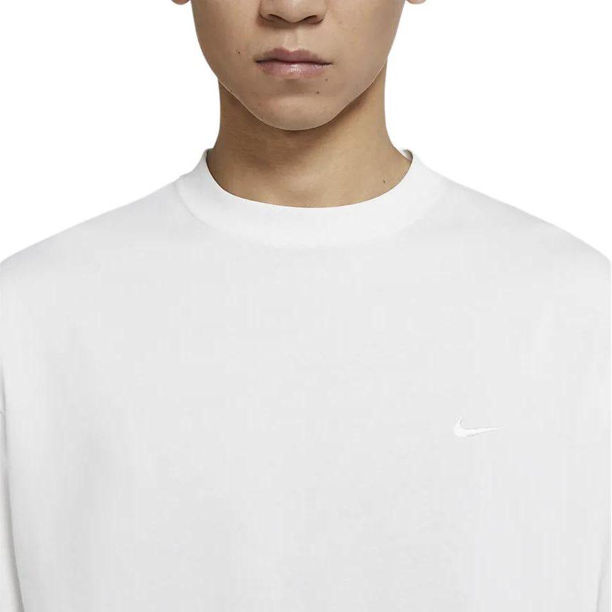 Nike T Shirts Men's White Crew Neck Moderate Straight Fit DA0321-121