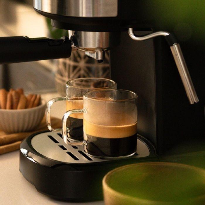 Cafetière Espresso - Cecotec - Power Espresso 20 Pecan - 1100 W - 20 Bars - Noir