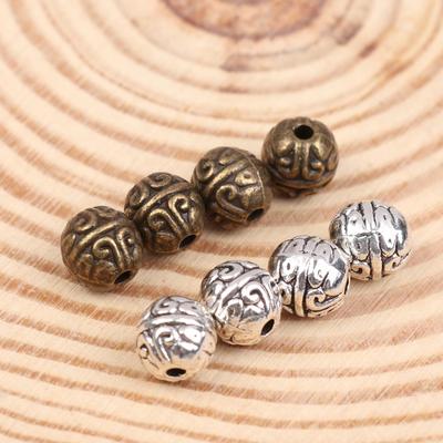 20 Stück Vintage Legierungsperlen Antike Metall Lose Abstandshalterperlen Für DIY Armband Halskette Handwerk Schmuckherstellungszubehör