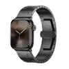 Luxurious Titanium Band For Apple Watch Series 10 46mm 42mm Metal Business Bracelet iWatch Ultra1/2 49mm 45mm 44mm 38mm 40mm 41mm Watchband SE