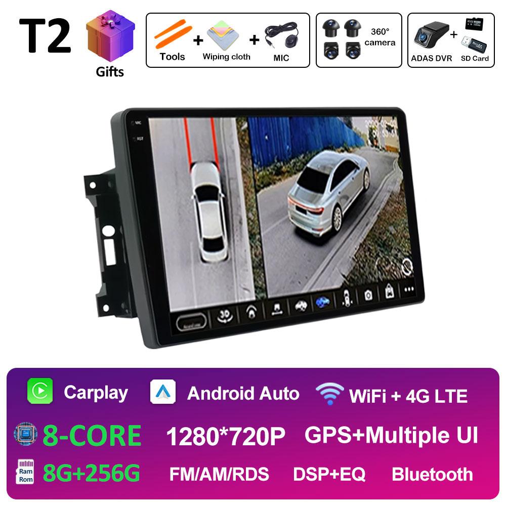 For Jeep Wrangler 3 JK 2007 2008 2009 2010 - 2018 Android 14 Wireless Carplay GPS Navigation Bluetooth Smart System Accessories