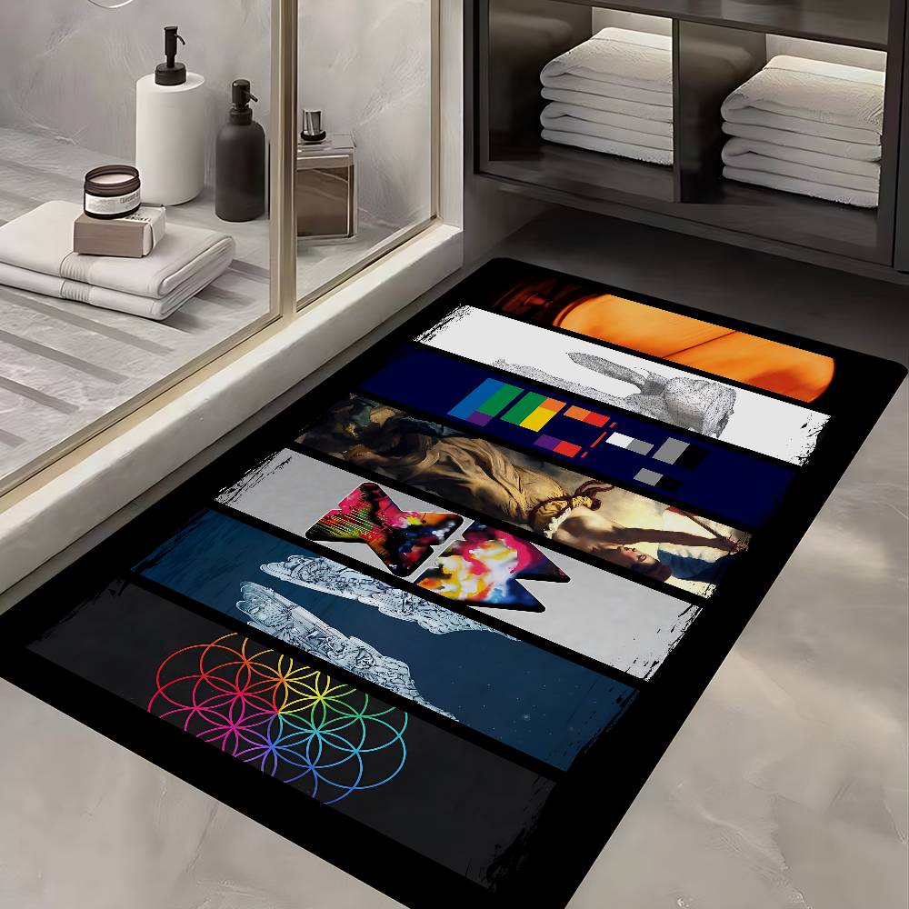 Classic Pop Rock Band C-Coldplay Kitchen Mat Cheaper Anti-slip Modern Living Room Balcony Printed Modern Home Decor