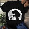 Fun Hand Boop Nose Bigfoot Sasquatch Boston Terrier Full Moon Bigfoot T-Shirt - Gift for Boston Terrier Lovers - Funny Boston Terrier Shirt