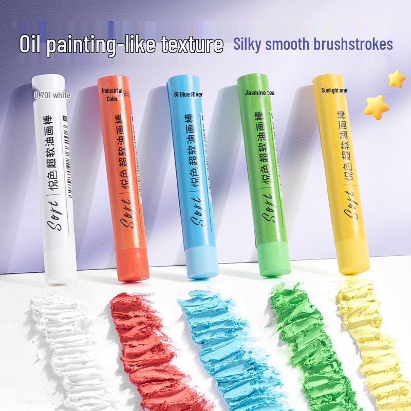 DIY Oil Pastel Art Set: Soft Crayons, Painting Paper, Scraper, Picture Frame