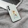 Sarah K-Kay Girl Colorful Soft Silicone phone Case for Samsung Galaxy A73/A71/A72/A70/A53/A52/A51 - Black