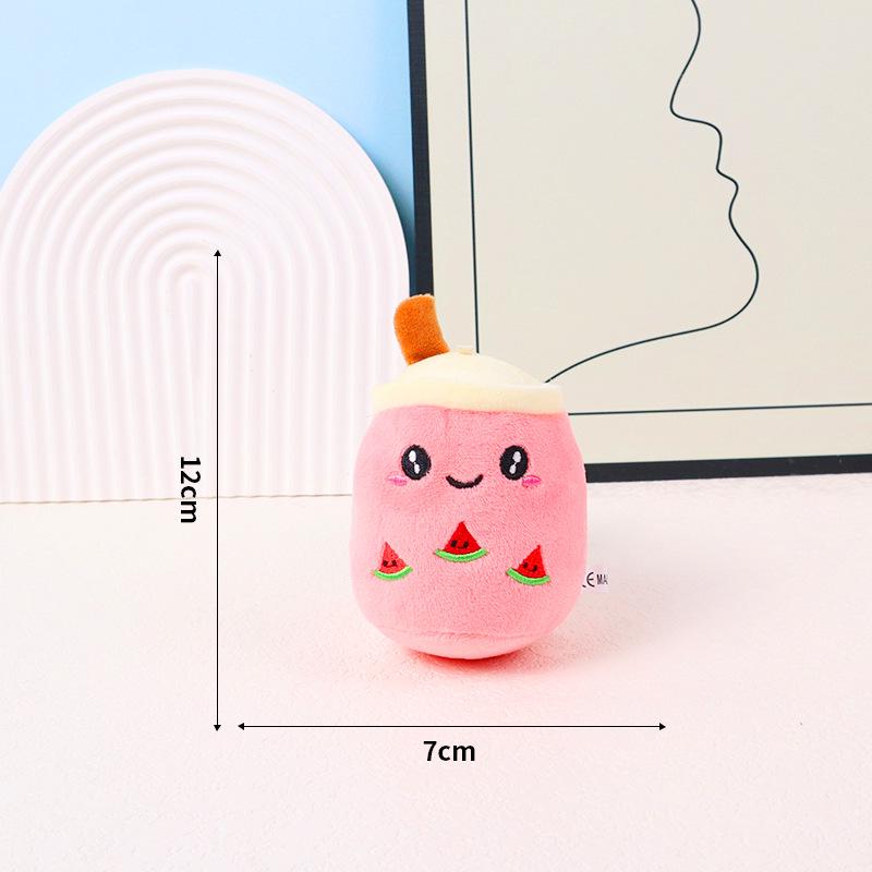 

Fruit Bubble Tea Plush Keychain - Cute Gift Doll for Claw Machines & Weddings Approximately 12cm