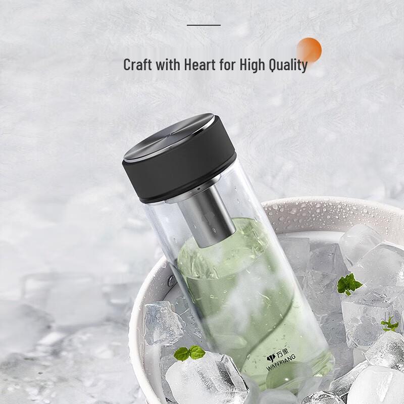 Vientiane Single-Layer High Borosilicate Glass Cup