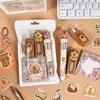 Adorable Capybaras Themed School Supplies Set Includes Practical Items Pen Eraser Sticker Memo Pad Study Essential
