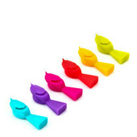 

Creative Silicone Bird Wine Glass Markers - Set of Party Identifiers for Red Wine Glasses