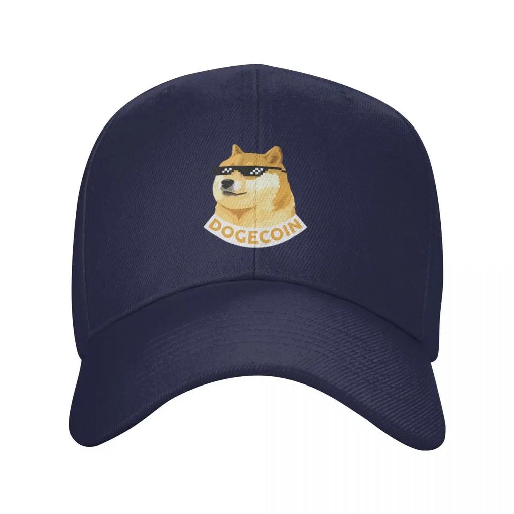 DOGECOIN Baseballkappe individuelle Kappen Strandtasche Designerhut Junge Damen